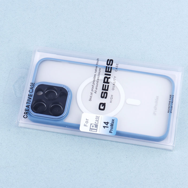 قاب PC مات Q.Series Focus دور رنگی مگ سیف محافظ لنزدار iPhone 14 Pro Max