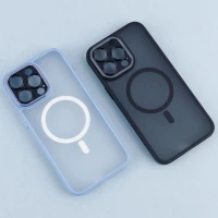 قاب PC مات Q.Series Focus دور رنگی مگ سیف محافظ لنزدار iPhone 15 Pro Max