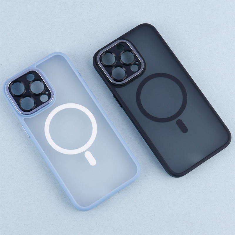 قاب PC مات Q.Series Focus دور رنگی مگ سیف محافظ لنزدار iPhone 15 Pro Max