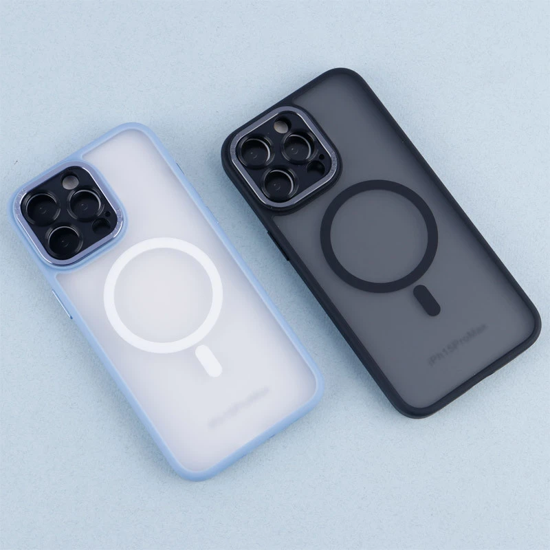 قاب PC مات Q.Series Focus دور رنگی مگ سیف محافظ لنزدار iPhone 15 Pro Max