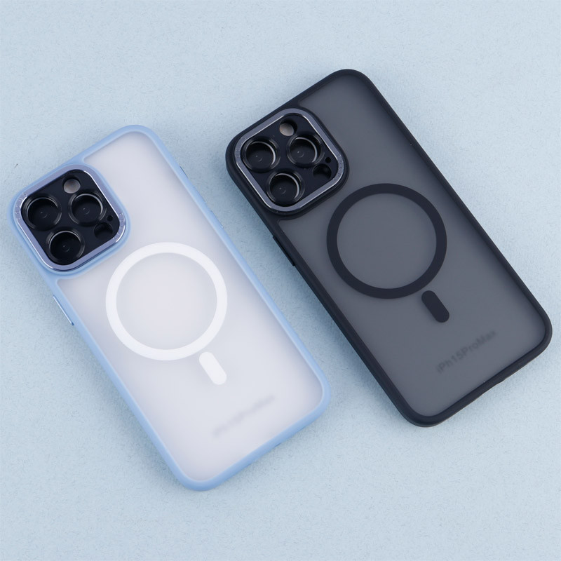 قاب PC مات Q.Series Focus دور رنگی مگ سیف محافظ لنزدار iPhone 15 Pro Max