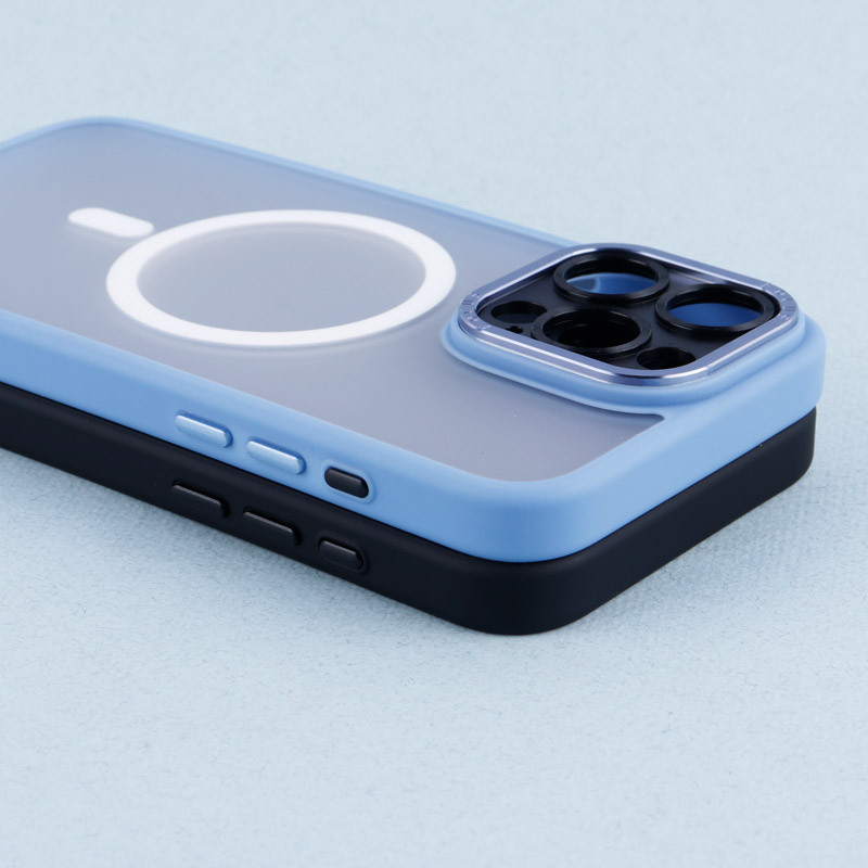 قاب PC مات Q.Series Focus دور رنگی مگ سیف محافظ لنزدار iPhone 15 Pro Max