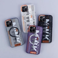 قاب ضد ضربه پشت مات اورجینال MKUIONGH مگ سیف MWK طرح دار iPhone 13