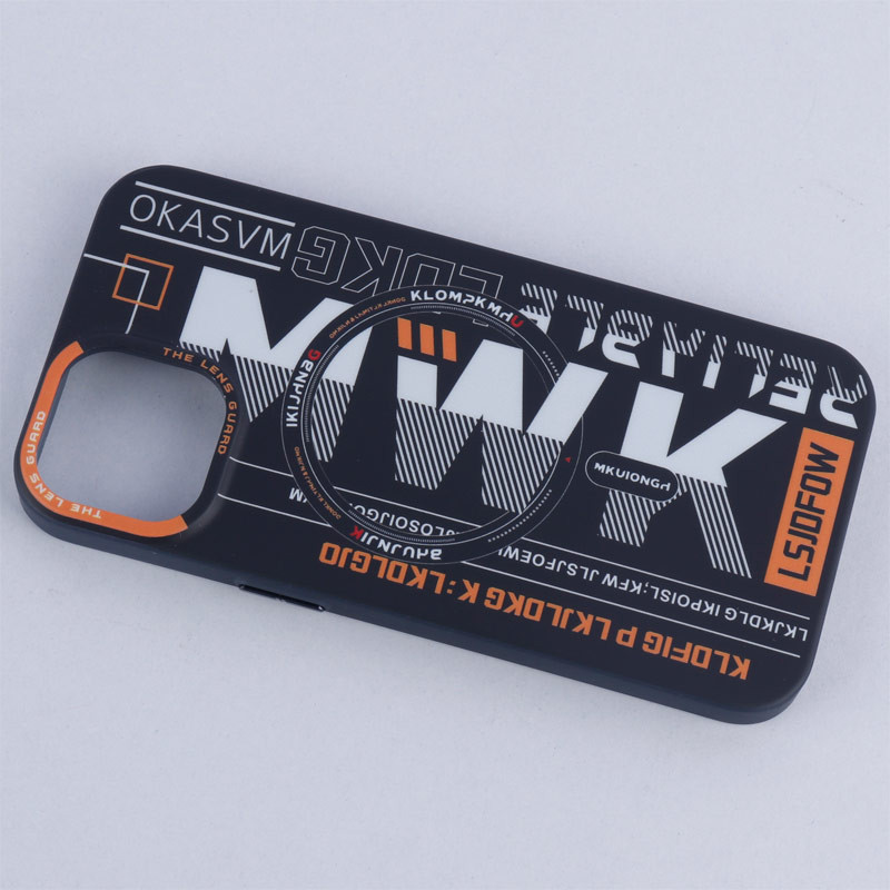 قاب ضد ضربه پشت مات اورجینال MKUIONGH مگ سیف MWK طرح دار iPhone 13