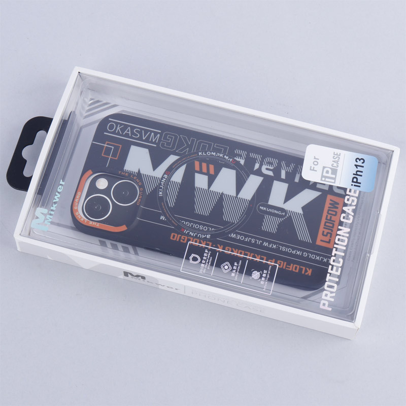 قاب ضد ضربه پشت مات اورجینال MKUIONGH مگ سیف MWK طرح دار iPhone 13