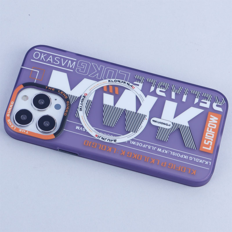 قاب ضد ضربه پشت مات اورجینال MKUIONGH مگ سیف MWK طرح دار iPhone 13 Pro Max
