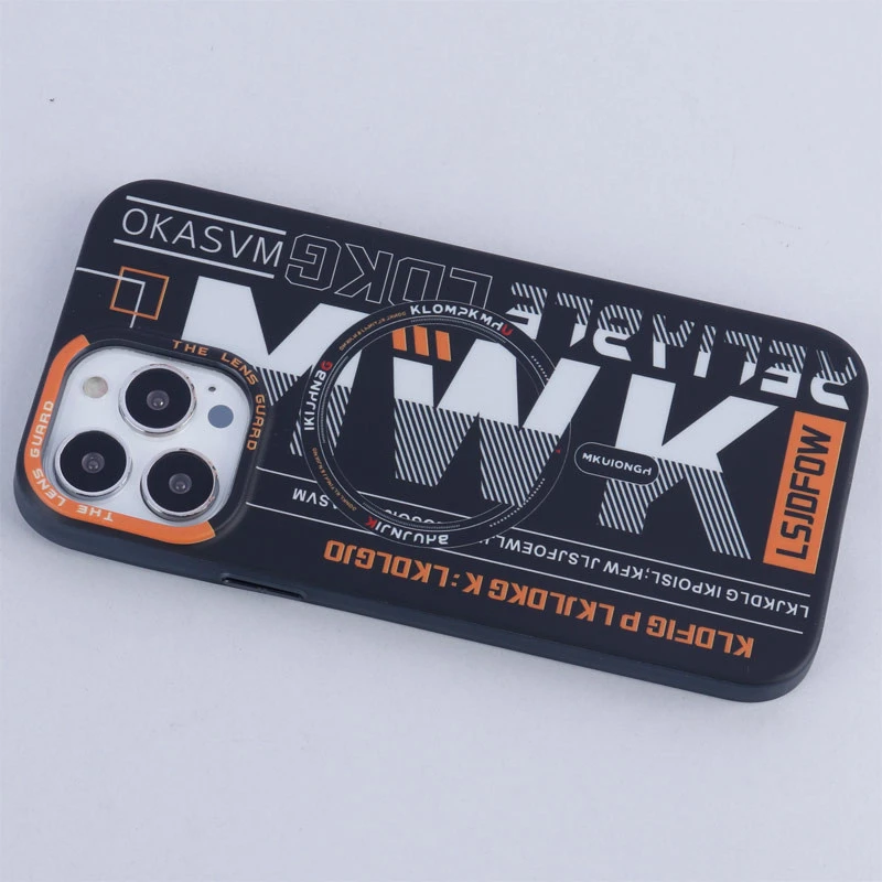 قاب ضد ضربه پشت مات اورجینال MKUIONGH مگ سیف MWK طرح دار iPhone 13 Pro Max