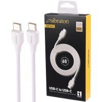 کابل تبدیل فست شارژ Sibraton S510C Type-C to Type-C 65W 1m