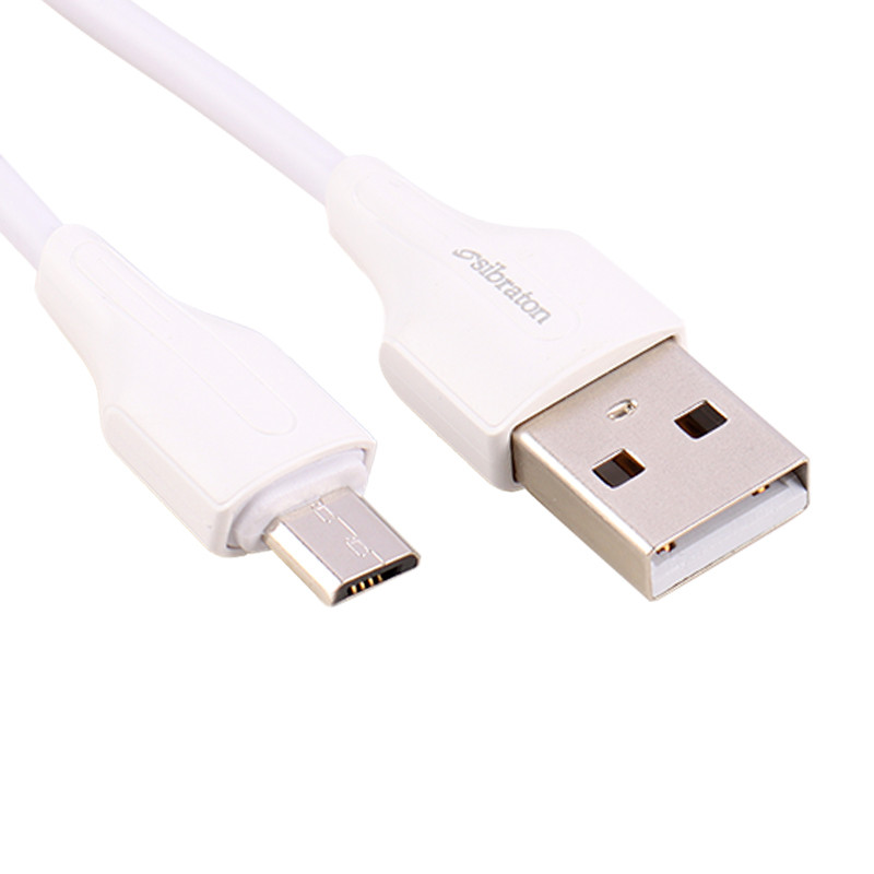 کابل میکرو یو اس بی فست شارژ Sibraton S410A 2.1A 1m