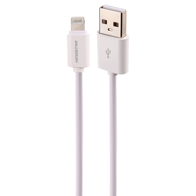 کابل کوتاه آیفونی فست شارژ KingStar K01I 2.1A 20cm