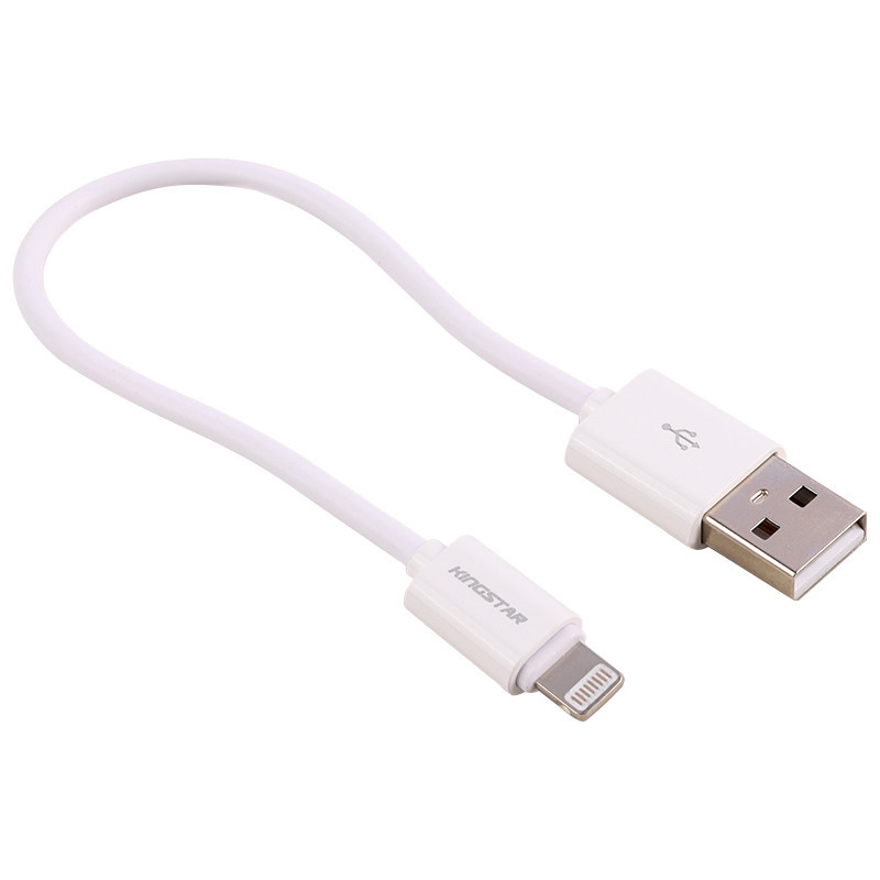 کابل آیفونی فست شارژ KingStar K01I 2.1A 20cm