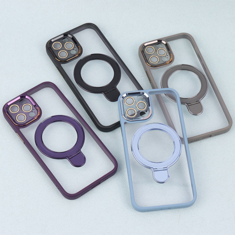 قاب PC شفاف مگ سیف Eason Case استند شو محافظ لنزدار iPhone 12 Pro