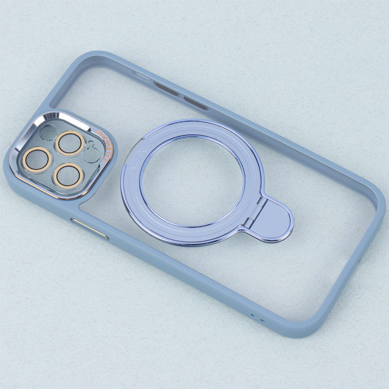 قاب PC شفاف مگ سیف Eason Case استند شو محافظ لنزدار iPhone 12 Pro