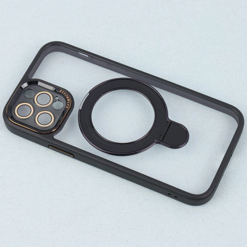 قاب PC شفاف مگ سیف Eason Case استند شو محافظ لنزدار iPhone 12 Pro