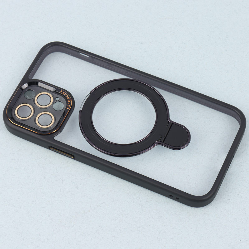 قاب PC شفاف مگ سیف Eason Case استند شو محافظ لنزدار iPhone 12 Pro