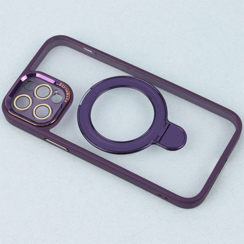قاب PC شفاف مگ سیف Eason Case استند شو محافظ لنزدار iPhone 12 Pro