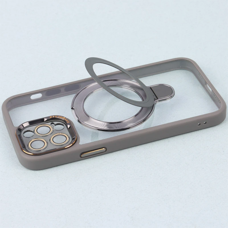 قاب PC شفاف مگ سیف Eason Case استند شو محافظ لنزدار iPhone 12 Pro