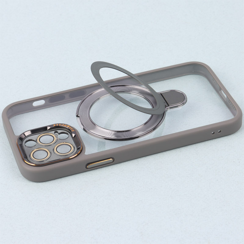 قاب PC شفاف مگ سیف Eason Case استند شو محافظ لنزدار iPhone 12 Pro