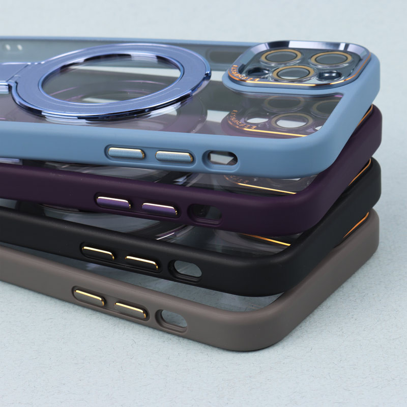 قاب PC شفاف مگ سیف Eason Case استند شو محافظ لنزدار iPhone 12 Pro