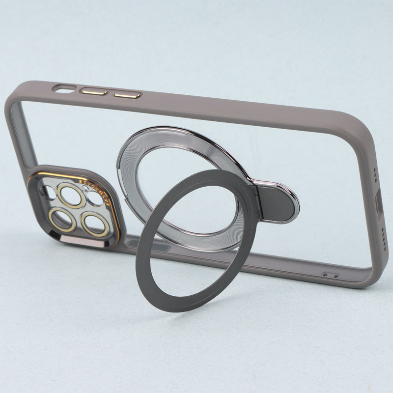 قاب PC شفاف مگ سیف Eason Case استند شو محافظ لنزدار iPhone 12 Pro
