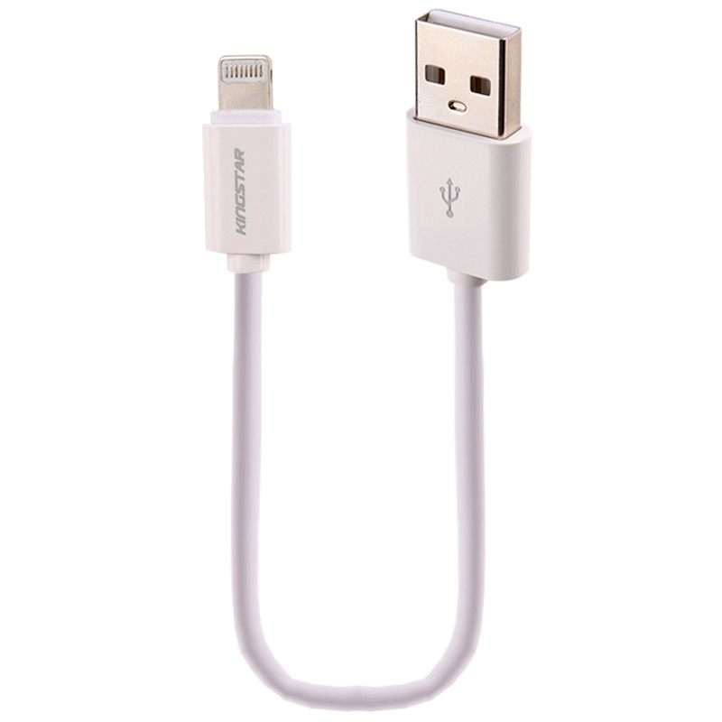 کابل کوتاه آیفونی فست شارژ KingStar K01I 2.1A 20cm