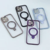 قاب PC شفاف مگ سیف Eason Case استند شو محافظ لنزدار iPhone 12 Pro Max