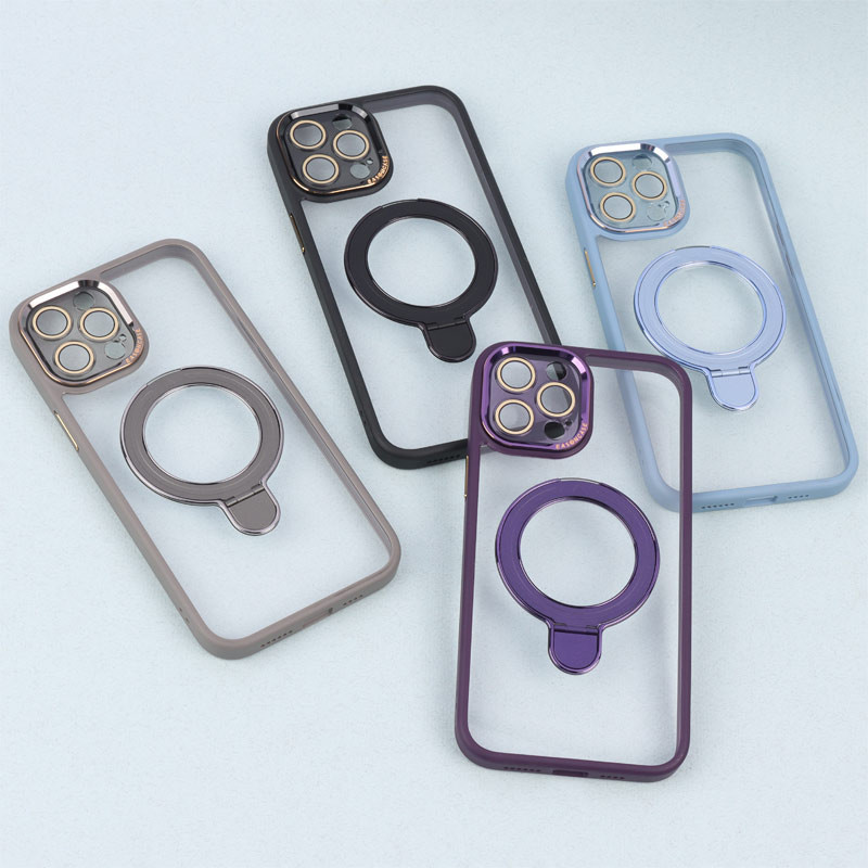 قاب PC شفاف مگ سیف Eason Case استند شو محافظ لنزدار iPhone 12 Pro Max