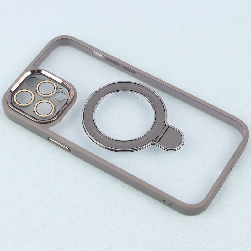 قاب PC شفاف مگ سیف Eason Case استند شو محافظ لنزدار iPhone 12 Pro Max
