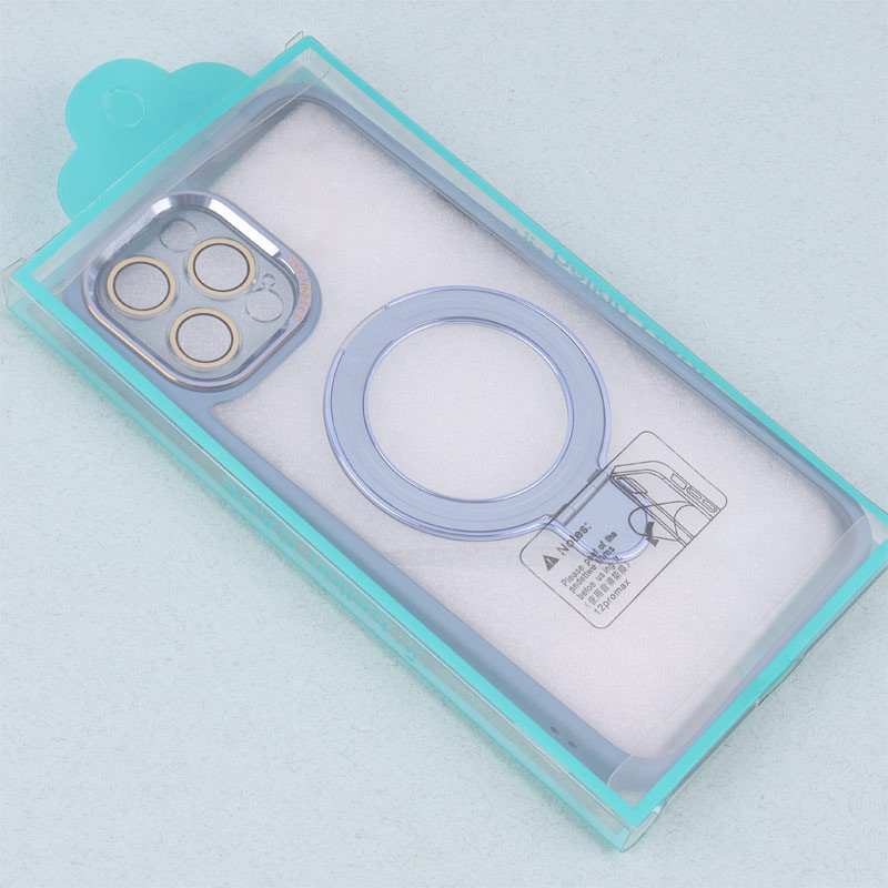 قاب PC شفاف مگ سیف Eason Case استند شو محافظ لنزدار iPhone 12 Pro Max