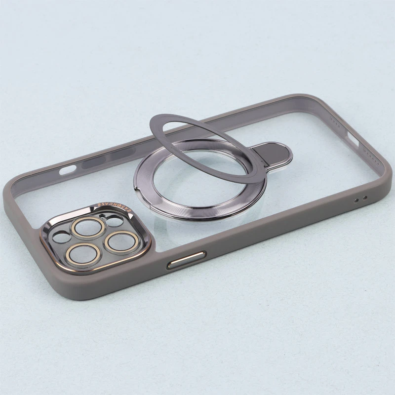 قاب PC شفاف مگ سیف Eason Case استند شو محافظ لنزدار iPhone 12 Pro Max