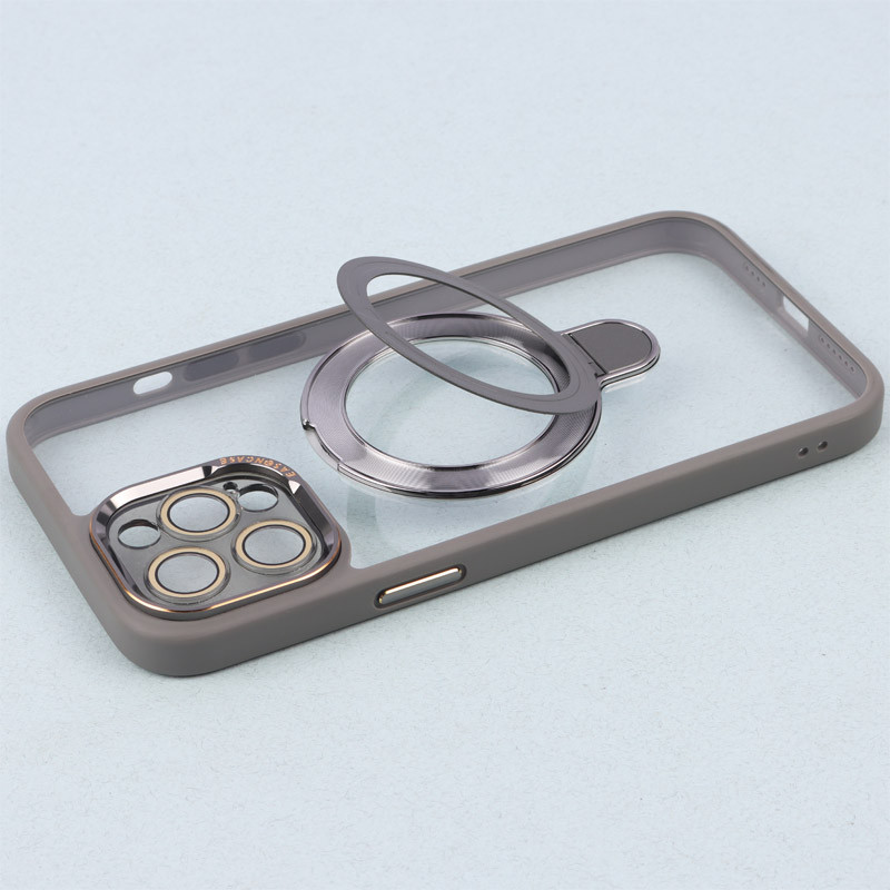قاب PC شفاف مگ سیف Eason Case استند شو محافظ لنزدار iPhone 12 Pro Max