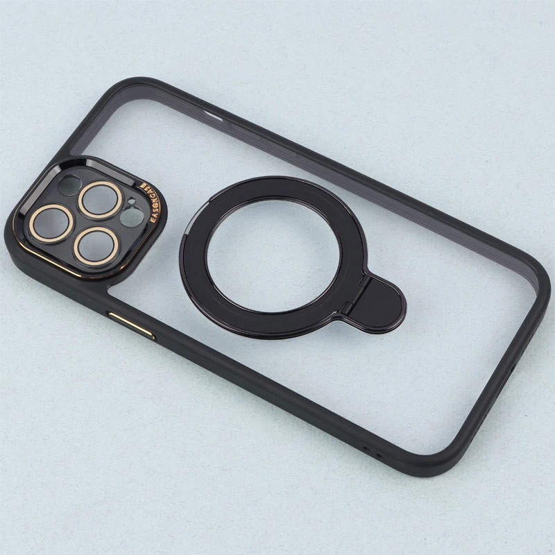 قاب PC شفاف مگ سیف Eason Case استند شو محافظ لنزدار iPhone 12 Pro Max