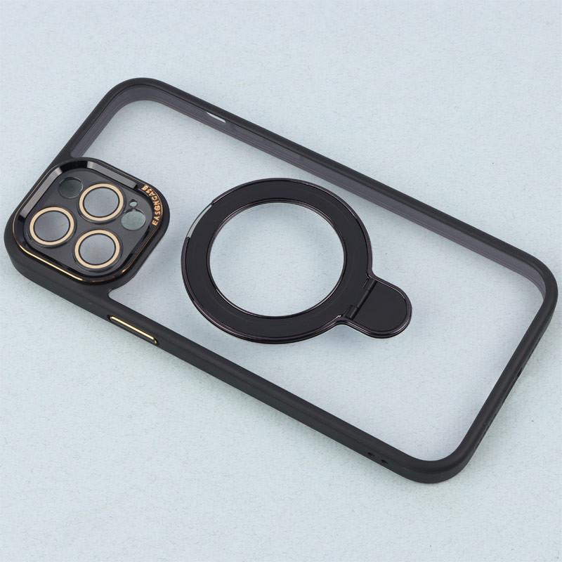 قاب PC شفاف مگ سیف Eason Case استند شو محافظ لنزدار iPhone 12 Pro Max