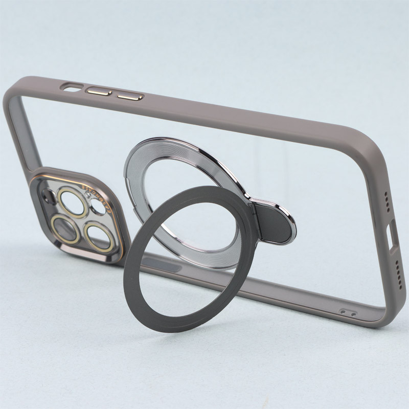 قاب PC شفاف مگ سیف Eason Case استند شو محافظ لنزدار iPhone 12 Pro Max