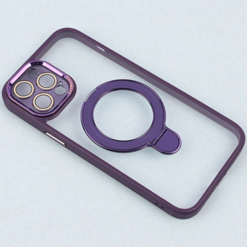 قاب PC شفاف مگ سیف Eason Case استند شو محافظ لنزدار iPhone 12 Pro Max