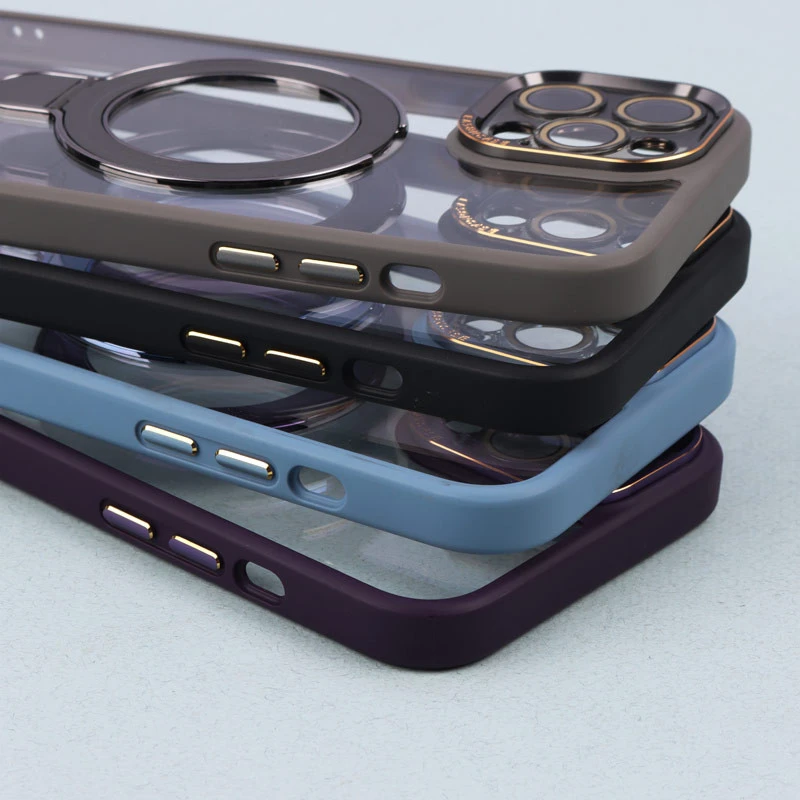 قاب PC شفاف مگ سیف Eason Case استند شو محافظ لنزدار iPhone 12 Pro Max