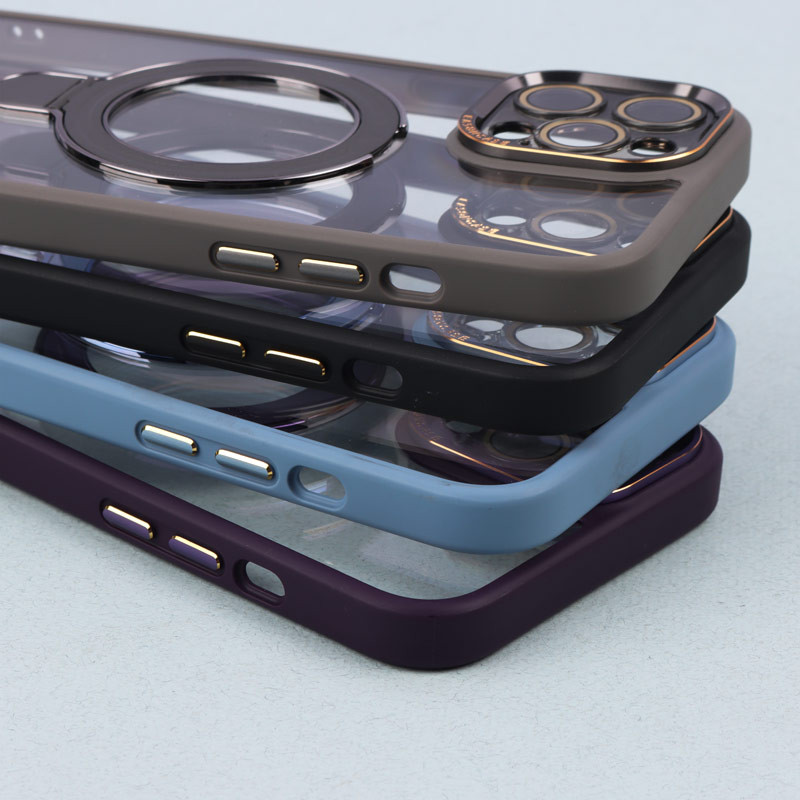 قاب PC شفاف مگ سیف Eason Case استند شو محافظ لنزدار iPhone 12 Pro Max