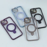 قاب PC شفاف مگ سیف Eason Case استند شو محافظ لنزدار iPhone 13