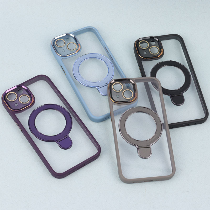 قاب PC شفاف مگ سیف Eason Case استند شو محافظ لنزدار iPhone 13