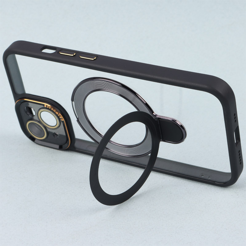 قاب PC شفاف مگ سیف Eason Case استند شو محافظ لنزدار iPhone 13