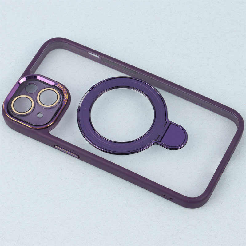 قاب PC شفاف مگ سیف Eason Case استند شو محافظ لنزدار iPhone 13