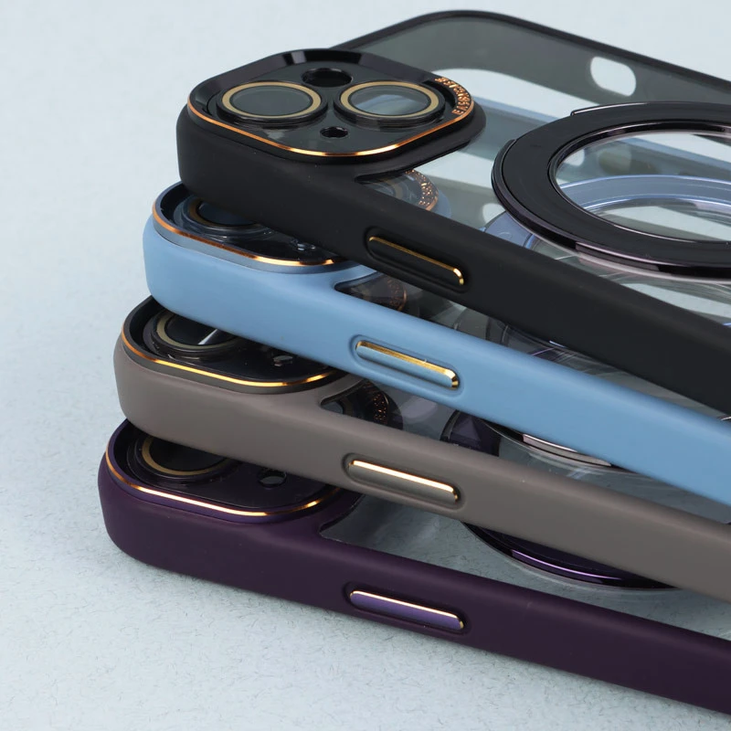 قاب PC شفاف مگ سیف Eason Case استند شو محافظ لنزدار iPhone 13
