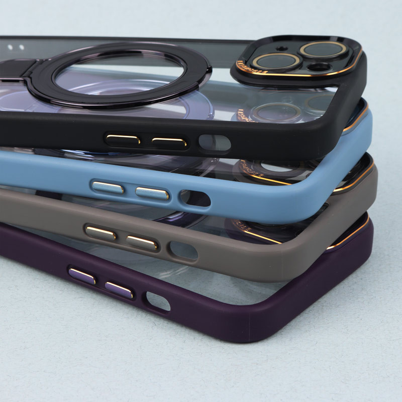 قاب PC شفاف مگ سیف Eason Case استند شو محافظ لنزدار iPhone 13