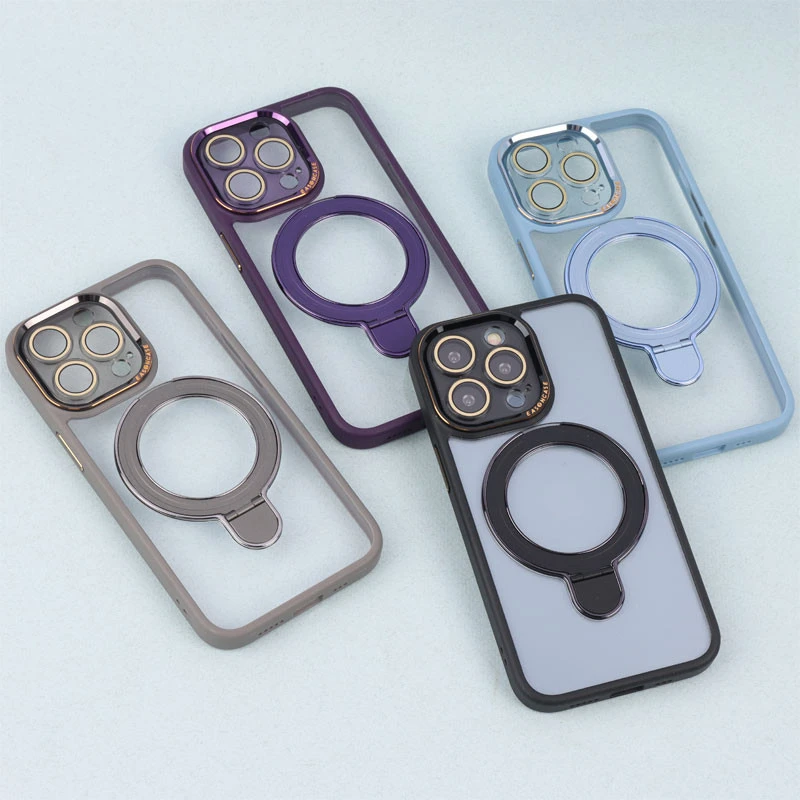 قاب PC شفاف مگ سیف Eason Case استند شو محافظ لنزدار iPhone 13 Pro