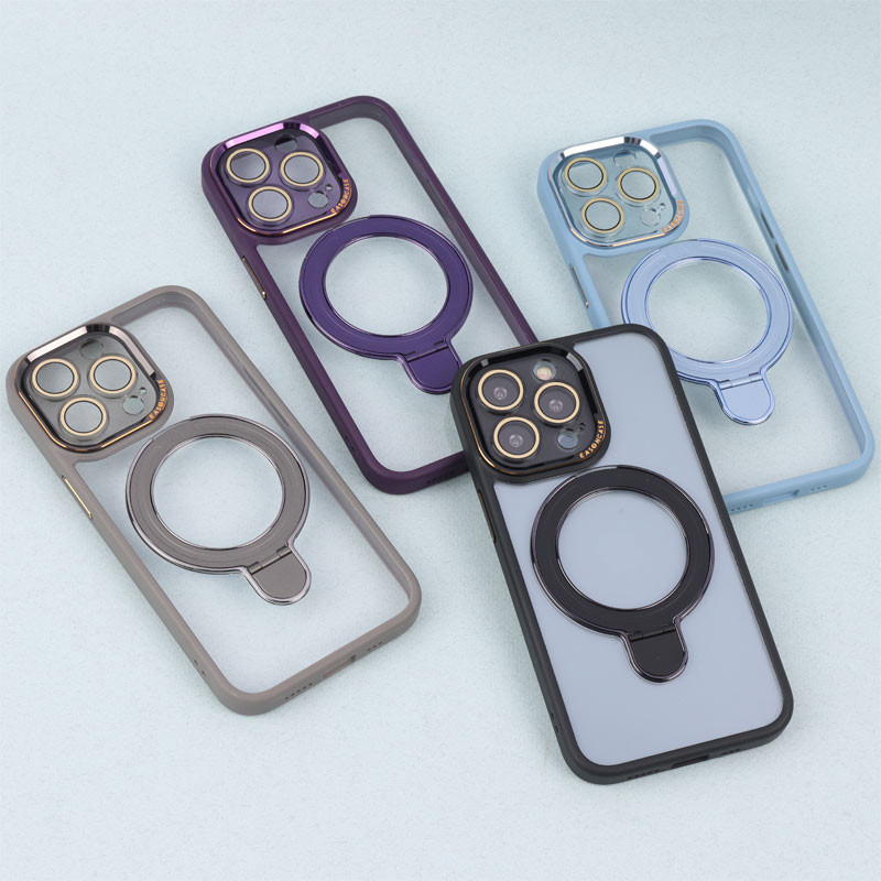 قاب PC شفاف مگ سیف Eason Case استند شو محافظ لنزدار iPhone 13 Pro