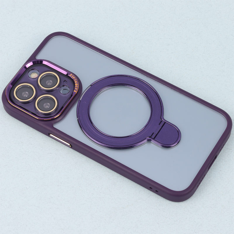 قاب PC شفاف مگ سیف Eason Case استند شو محافظ لنزدار iPhone 13 Pro