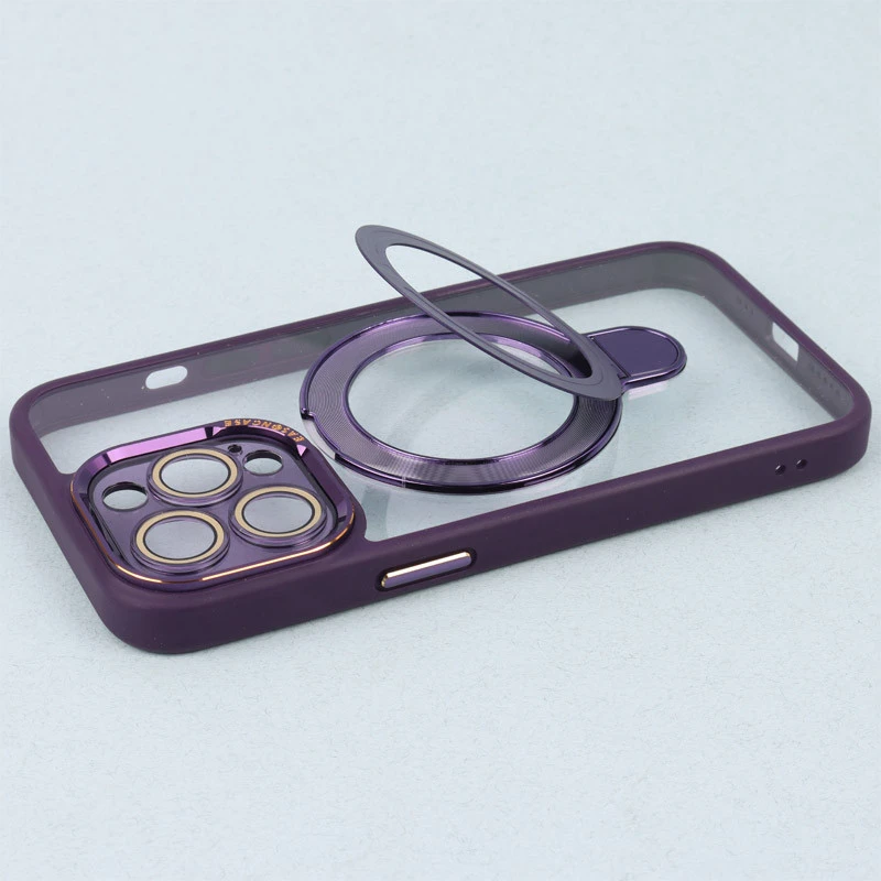 قاب PC شفاف مگ سیف Eason Case استند شو محافظ لنزدار iPhone 13 Pro