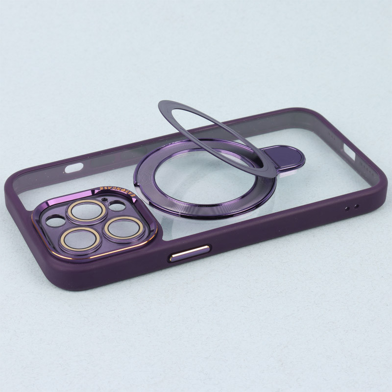 قاب PC شفاف مگ سیف Eason Case استند شو محافظ لنزدار iPhone 13 Pro