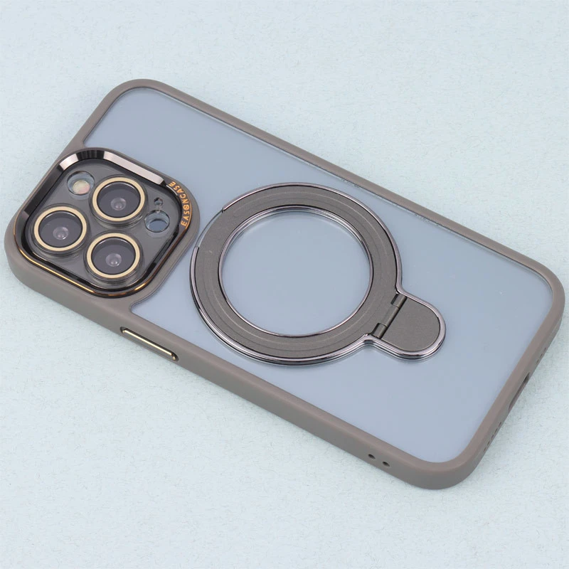 قاب PC شفاف مگ سیف Eason Case استند شو محافظ لنزدار iPhone 13 Pro