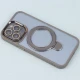 قاب PC شفاف مگ سیف Eason Case استند شو محافظ لنزدار iPhone 13 Pro